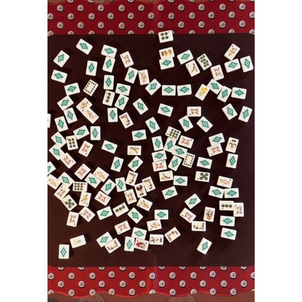 Wild Western American Mahjong Set w/ Themed Tiles, Racks, Trays & Carry Bag - Picture 9 of 9